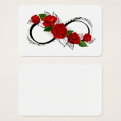 Infinity Symbol with Red Roses (Front & Back)