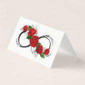 Infinity Symbol with Red Roses (Back)