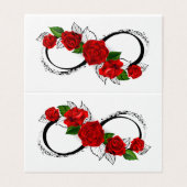 Infinity Symbol with Red Roses (Outside Unfolded)