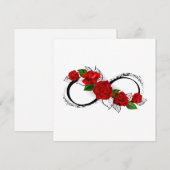 Infinity Symbol with Red Roses (Front/Back)