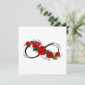 Infinity Symbol with Red Roses (Standing Front)