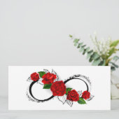 Infinity Symbol with Red Roses (Standing Front)