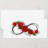 Infinity Symbol with Red Roses (Front/Back)
