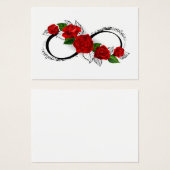 Infinity Symbol with Red Roses (Front & Back)