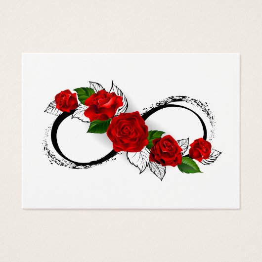 Infinity Symbol with Red Roses (Front)