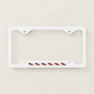 Infinity Symbol with Red Roses License Plate Frame