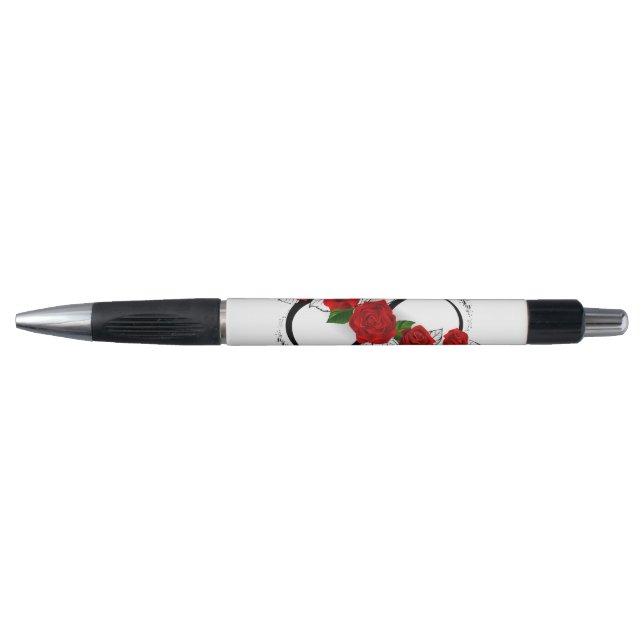 Infinity Symbol with Red Roses Pen (Front)