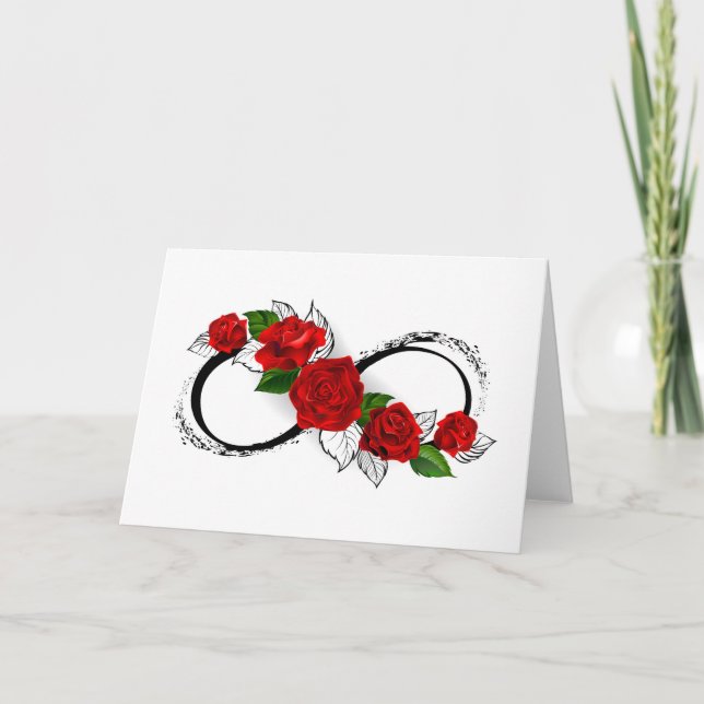 Infinity Symbol with Red Roses Program (Front)