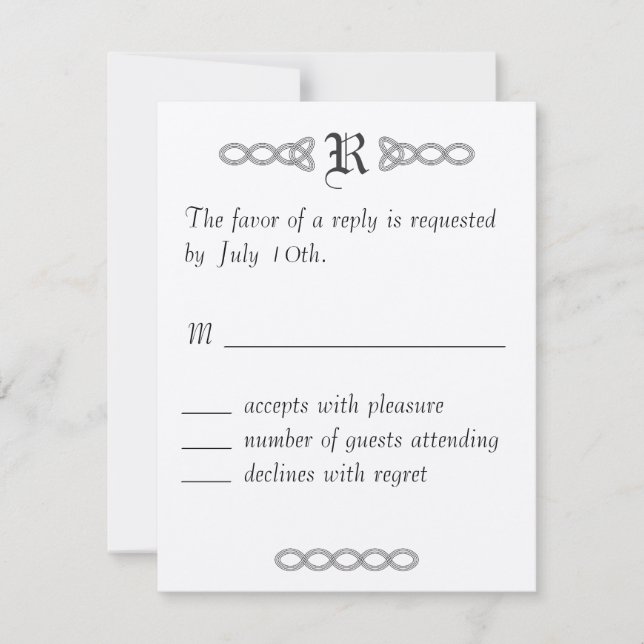 Infinity Wedding RSVP (Front)