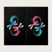 Infinity with glowing dragonflies (Outside Unfolded)
