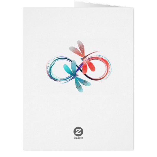 Infinity with glowing dragonflies (Back)