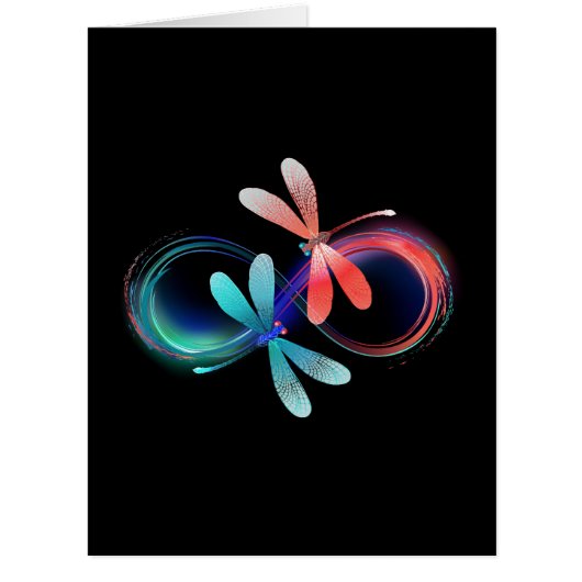 Infinity with glowing dragonflies (Front)