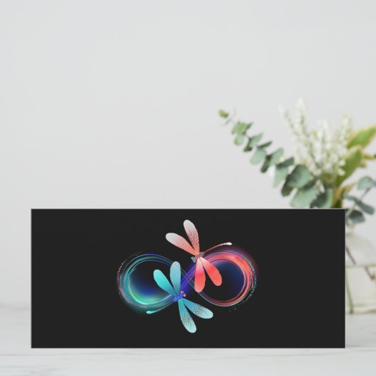 Infinity with glowing dragonflies (Standing Front)