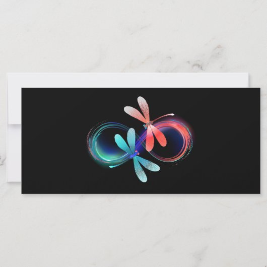 Infinity with glowing dragonflies (Front)