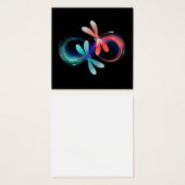 Infinity with glowing dragonflies (Front & Back)