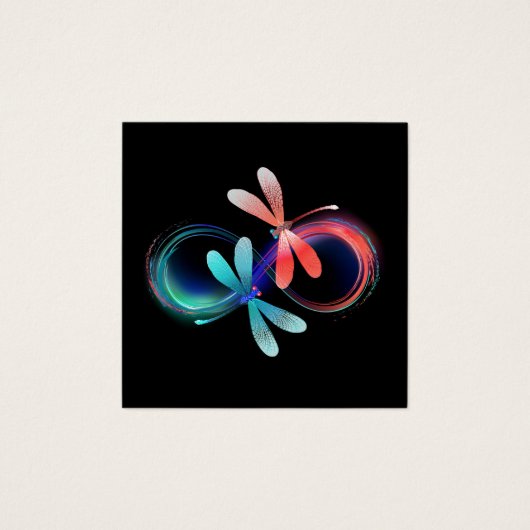 Infinity with glowing dragonflies (Front)