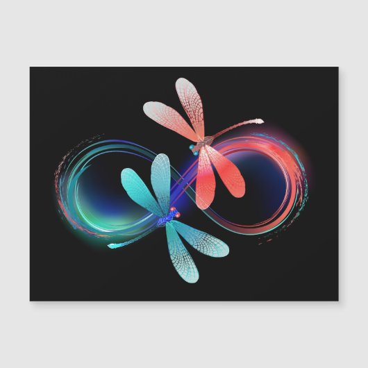 Infinity with glowing dragonflies (Front)
