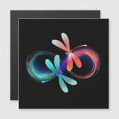 Infinity with glowing dragonflies (Front/Back)