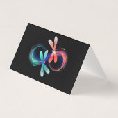 Infinity with glowing dragonflies (Back)