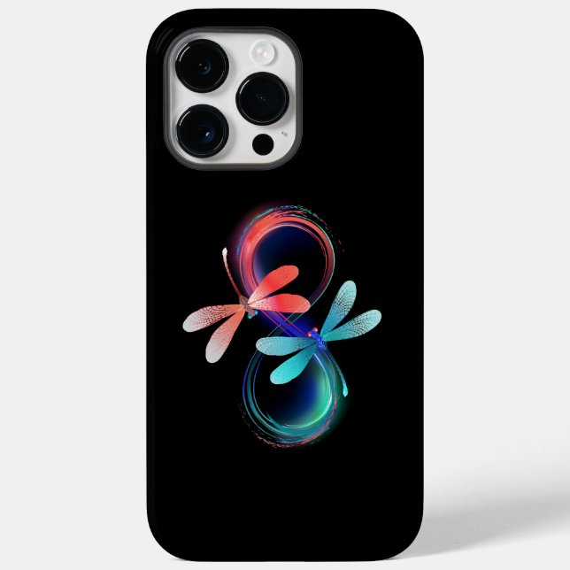 Infinity with glowing dragonflies Case-Mate iPhone case (Back)
