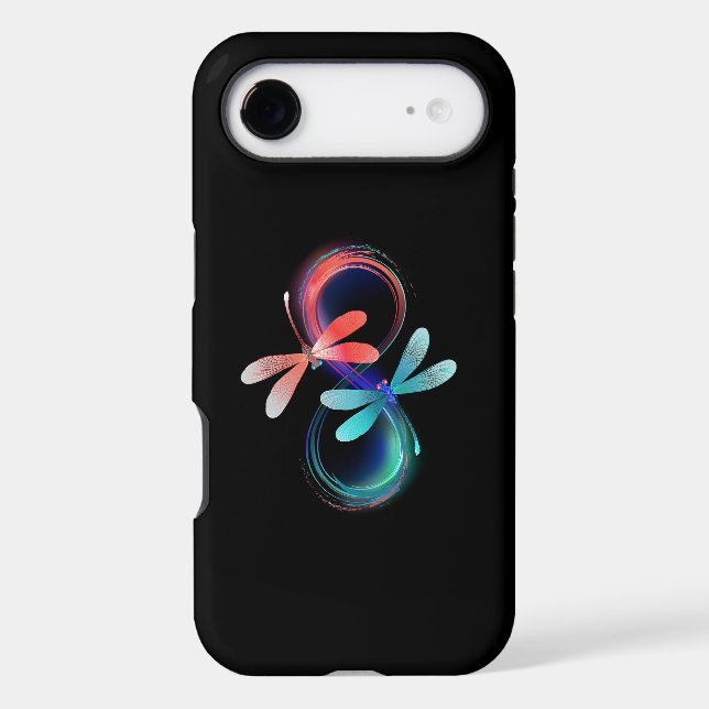 Infinity with glowing dragonflies Case-Mate iPhone case (Back)