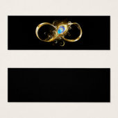 Infinity with Golden Peacock Feather (Front & Back)