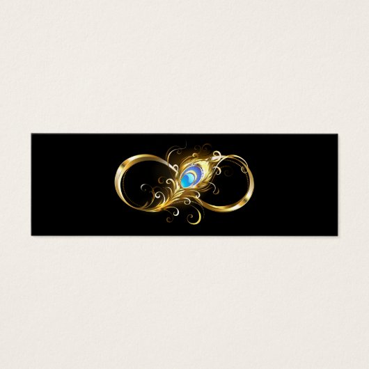 Infinity with Golden Peacock Feather (Front)