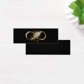 Infinity with Golden Peacock Feather (Desk)