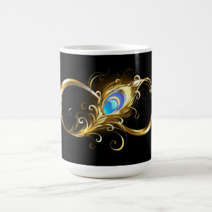 Infinity with Golden Peacock Feather Color Morph Mug