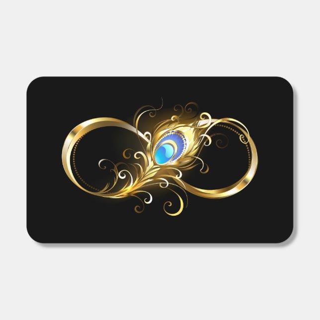 Infinity with Golden Peacock Feather Matchboxes (Front)