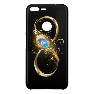 Infinity with Golden Peacock Feather Uncommon Google Pixel XL Case