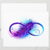 Infinity with Purple Feather (Front/Back)