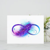 Infinity with Purple Feather (Standing Front)
