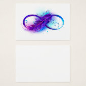 Infinity with Purple Feather (Front & Back)