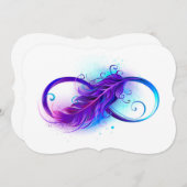 Infinity with Purple Feather (Front/Back)