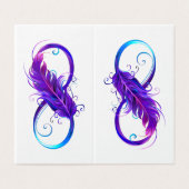Infinity with Purple Feather (Outside Unfolded)