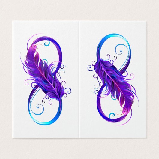 Infinity with Purple Feather (Outside Unfolded)