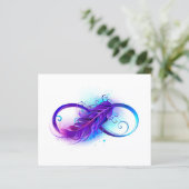 Infinity with Purple Feather (Standing Front)