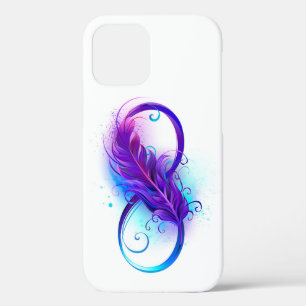 Infinity with Purple Feather iPhone 12 Pro Case