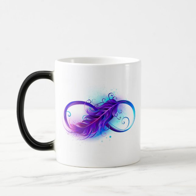 Infinity with Purple Feather Color Morph Mug (Left)