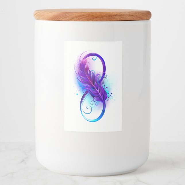 Infinity with Purple Feather Food Label (Front)