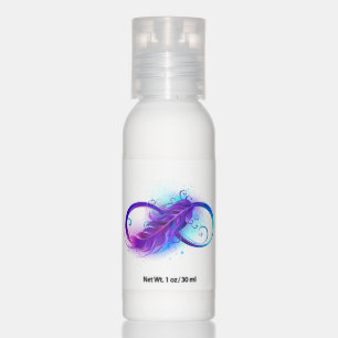 Infinity with Purple Feather Hand Lotion