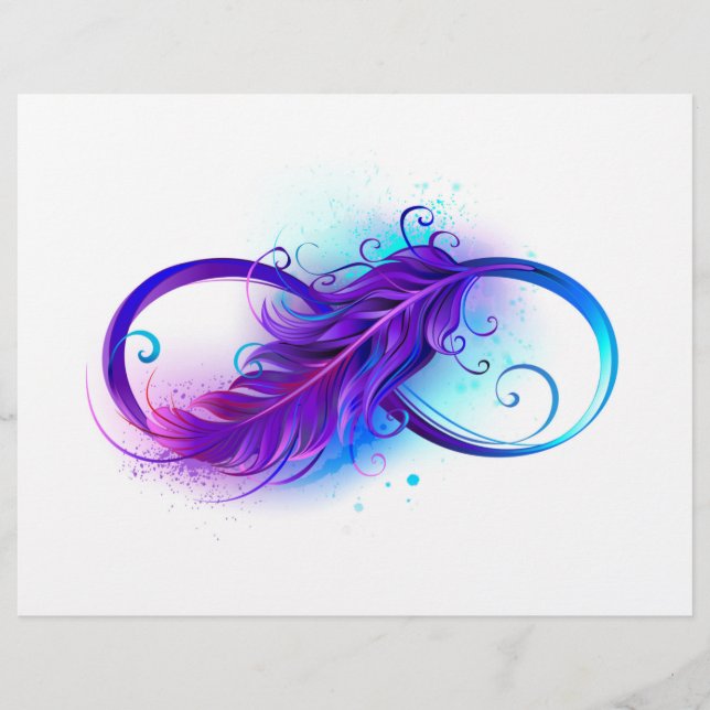 Infinity with Purple Feather Letterhead (Front)