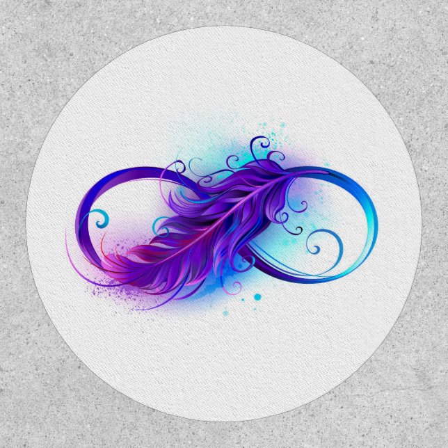 Infinity with Purple Feather Patch (Front)