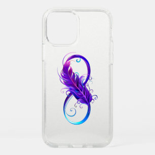 Infinity with Purple Feather Speck iPhone 12 Pro Case