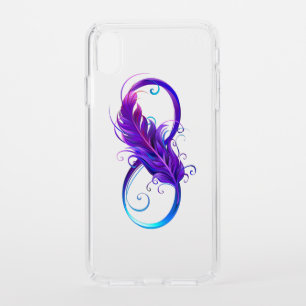 Infinity with Purple Feather Speck iPhone XS Max Case