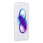 Infinity with Purple Feather Uncommon Google Pixel Case (Back/Right)