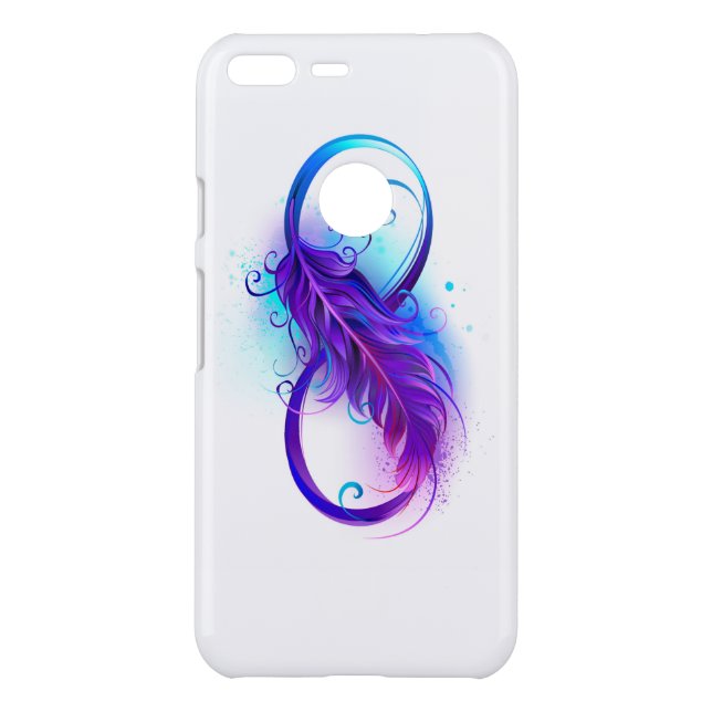 Infinity with Purple Feather Uncommon Google Pixel XL Case (Back)