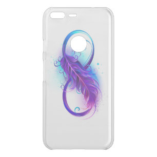 Infinity with Purple Feather Uncommon Google Pixel XL Case