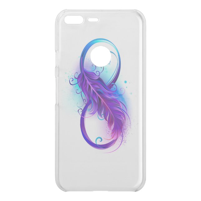 Infinity with Purple Feather Uncommon Google Pixel XL Case (Back)